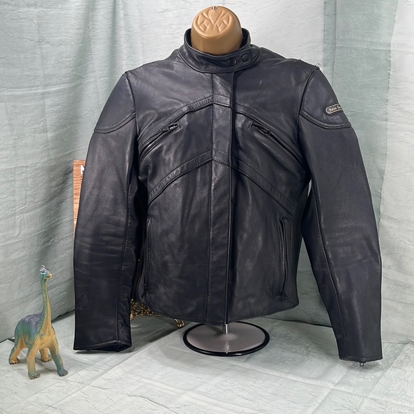 Hein Gericke Vintage Black Leather Motorcycle Jacket - Picture 1 of 15